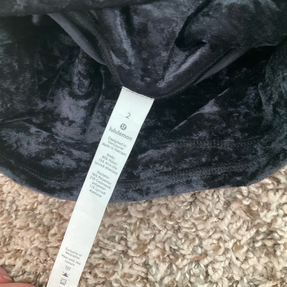 Lululemon Matched Set Align Tank / Wunder Lounge 28” Tight Black Velvet Sz 2 - Picture 9 of 16